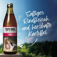 TJURE Hundesmoothie - Rind & Kartoffel - SparAktion 10+2 | Getreidefrei | leichte Verdauung