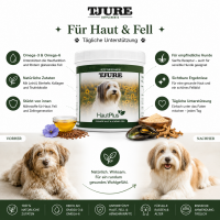 TJURE - Haut Plus 500 g | bei Haut- und Fellproblemen | mit Omega-3/ Omega-6 Fettsäuren