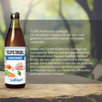 TJURE - Kraftbrühe Geflügel - 6er Pack | Energie und Kraft für  Katze und Hund | Mineralien
