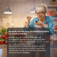 TJURE - Kraftbrühe Geflügel - 6er Pack | Energie und Kraft für  Katze und Hund | Mineralien