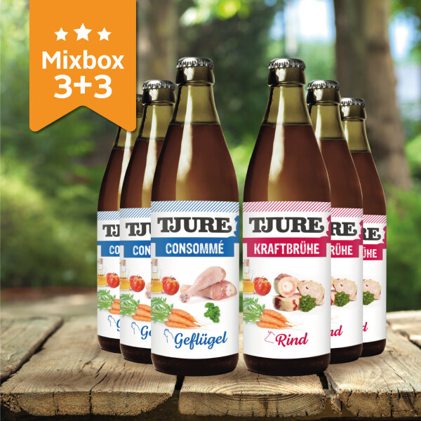 TJURE - Kraftbrühe - 5 + 1 Mix-Pack