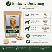 TJURE - Gelenk Tabs 2 x 250 g  Spar Pack | Reduziert Gelenkprobleme | fördert Gelenkgesundheit