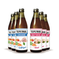 TJURE - Kraftbrühe Rind & Geflügel - 6er...