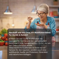 TJURE - Kraftbrühe Rind & Geflügel - 6er Pack | Ennergie und Kraft für Katze und Hund