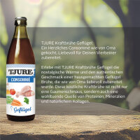 TJURE - Kraftbrühe Rind & Geflügel - 6er Pack | Ennergie und Kraft für Katze und Hund
