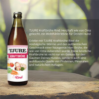 TJURE - Kraftbrühe Rind & Geflügel - 6er Pack | Ennergie und Kraft für Katze und Hund