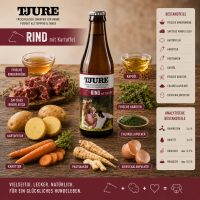 TJURE Hundesmoothie - Rind & Kartoffel 320 ml  | erlesene Kräuter