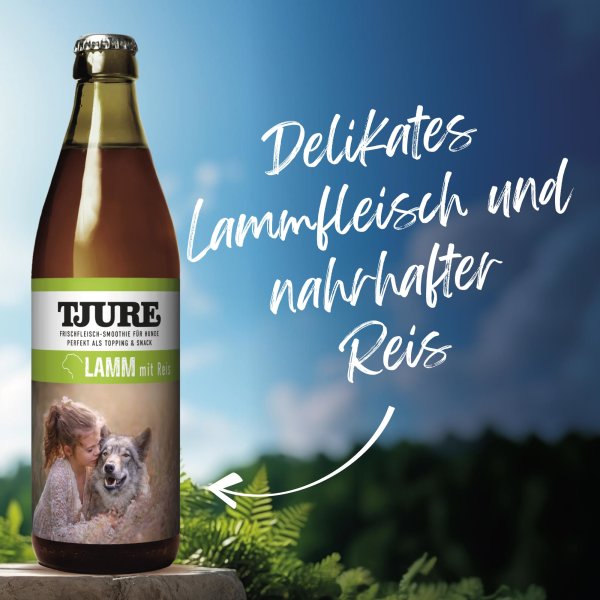 TJURE Hund - Lamm 320 ml Hunde Smoothie | bei empfindlichem Magen