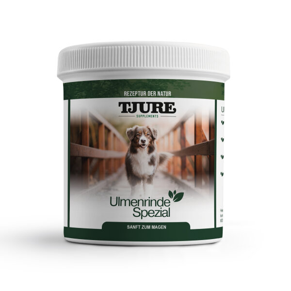 TJURE Ulmenrinde Spezial – Hilfe für Magen & Verdauung von Hunden 150 g sehr ergiebig