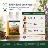 TJURE - Mönchspfeffer Liquid - 500 ml  | Hormonbalance für glückliche Hunde |  bei Läufigkeit | Scheinträchtigkeit