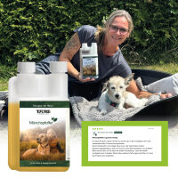 TJURE - Mönchspfeffer Liquid - 1500 ml  | Hormonbalance für glückliche Hunde |  bei Läufigkeit | Scheinträchtigkeit