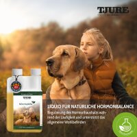 TJURE - Mönchspfeffer Liquid - 1500 ml  | Hormonbalance für glückliche Hunde |  bei Läufigkeit | Scheinträchtigkeit
