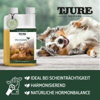 TJURE - Mönchspfeffer Liquid - 1500 ml  | Hormonbalance für glückliche Hunde |  bei Läufigkeit | Scheinträchtigkeit