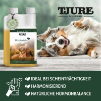 TJURE - Mönchspfeffer Liquid - 2500 ml  | Hormonbalance für glückliche Hunde |  bei Läufigkeit | Scheinträchtigkeit