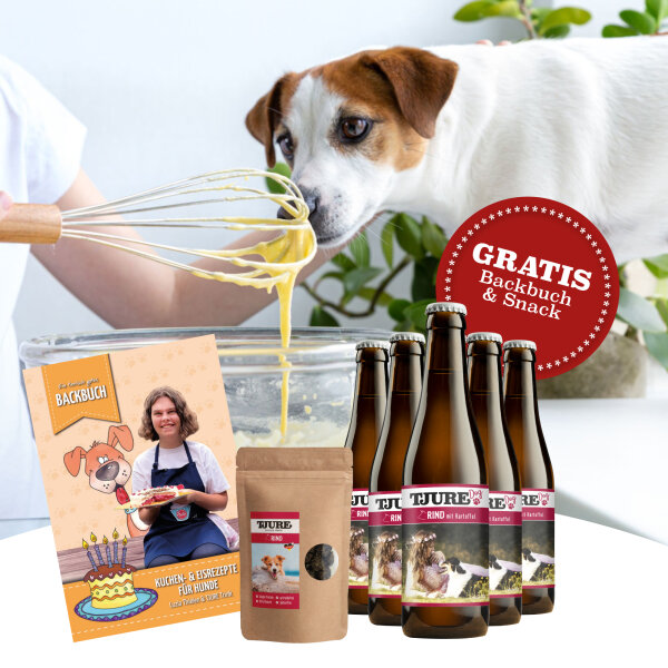 TJURE Hund - Rind  Sixpack | TJURE Backbuch | TJURE Snack