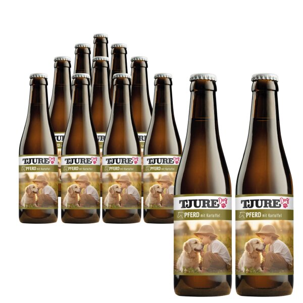 TJURE Hundesmoothie - Pferd & Kartoffel 320 ml 12er Set