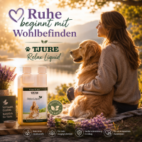 TJURE - Relax Bundle Tabs 250 g Liquid 500 ml | Natürliche Entspannung für deinen Hund