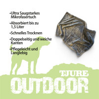 TJURE Mikrofaser Trockentuch 1800 GSM für Hunde