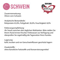 TJURE LOVESTYLE Hund - Schweineohren 400g.