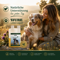 TJURE - Leber Liquid - 1000 ml | liefert deinem Hund wertvolle Bitterstoffe und Kräuter